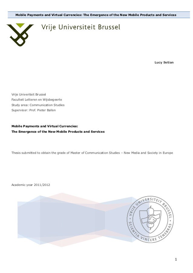 Bachelor thesis mobile payment